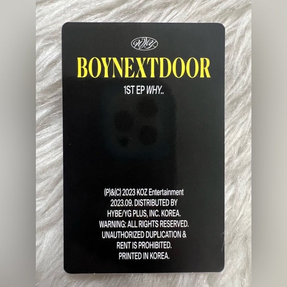 (NEW) BoyNextDoor Taesan Photocard Why Version 1st EP Album - Picture 2 of 2